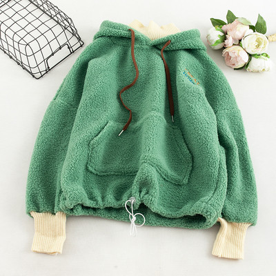 Hanorac de dama in trei culori cu buzunar si cravate