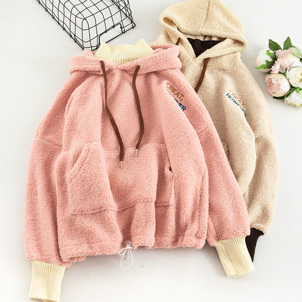 Hanorac de dama in trei culori cu buzunar si cravate