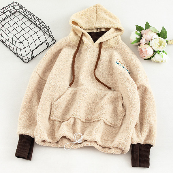 Hanorac de dama in trei culori cu buzunar si cravate