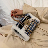 Geanta de dama moderna cu puf si inchizator metalic