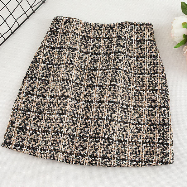 Női rövid szoknya három színben, magas derékkal és cipzárral