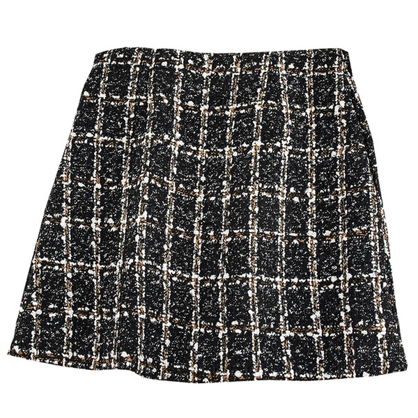 Női rövid szoknya három színben, magas derékkal és cipzárral