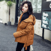 Modern női téli kabát kapucnival és cipzárral - többféle színben