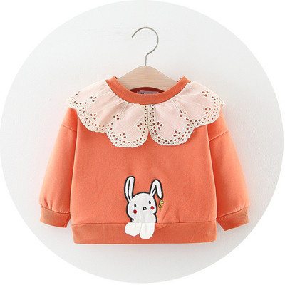 Hanorac pentru bebelusi model nou cu decolteu O in galben, portocaliu si roz