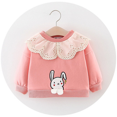 Hanorac pentru bebelusi model nou cu decolteu O in galben, portocaliu si roz