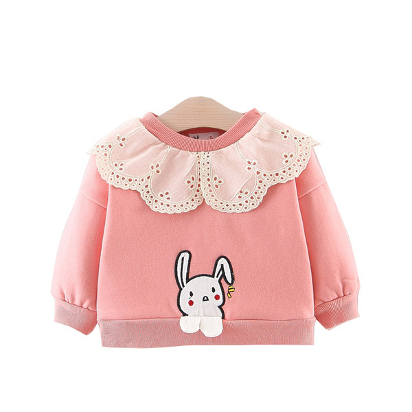 Hanorac pentru bebelusi model nou cu decolteu O in galben, portocaliu si roz