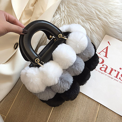 Geanta de dama moderna cu puf si maner lung si scurt in trei culori