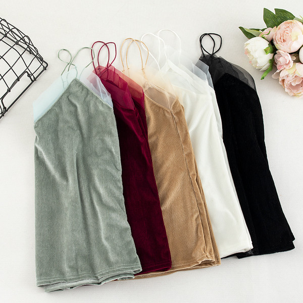 Maieu modern de damă în cinci culori cu bretele subțiri