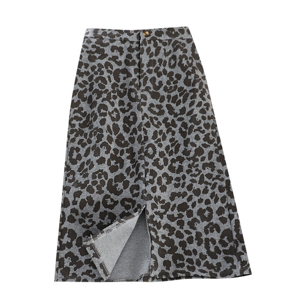 Fusta de dama eleganta cu talie inalta si crapata in trei culori