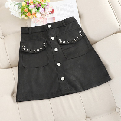 Fusta scurta de dama model nou cu buzunare si nasturi in mai multe culori