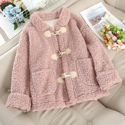 Σύντομο γυναικείο παλτό με τσέπες και κουμπιά σε διάφορα χρώματα