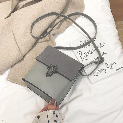 Öko bőrből készült modern női táska fém rögzítéssel több színben