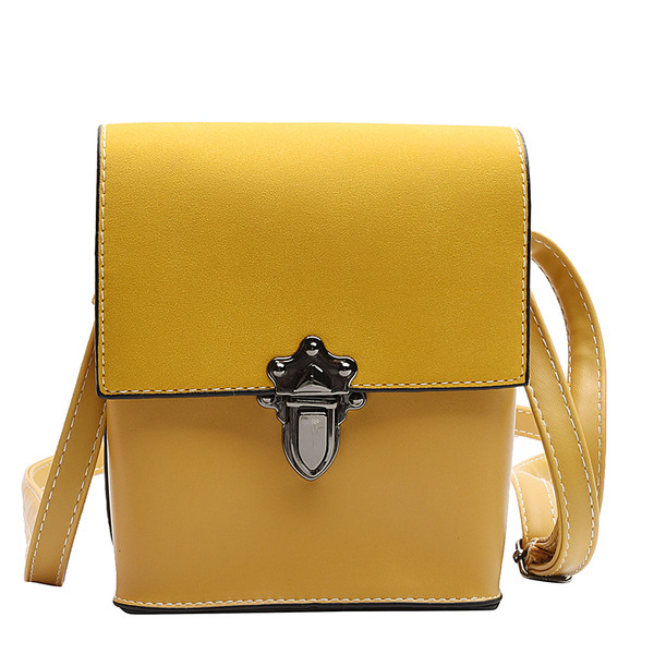 Öko bőrből készült modern női táska fém rögzítéssel több színben