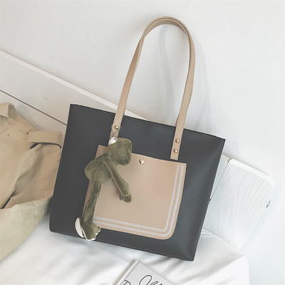 Női modern ökobőr táska kiegészítővel több színben