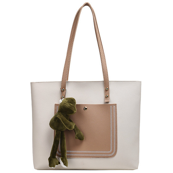 Női modern ökobőr táska kiegészítővel több színben