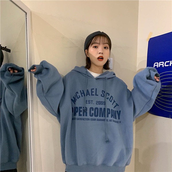 Hanorac larg de zi cu zi pentru femei, în două culori