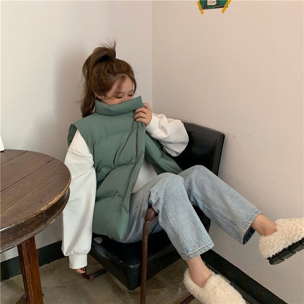 Γυναικείο φαρδύ γιλέκο σε τρία χρώματα