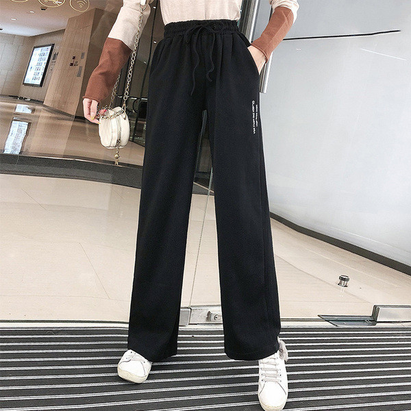 Női alkalmi sportnadrág két színben gumírozott derékkal