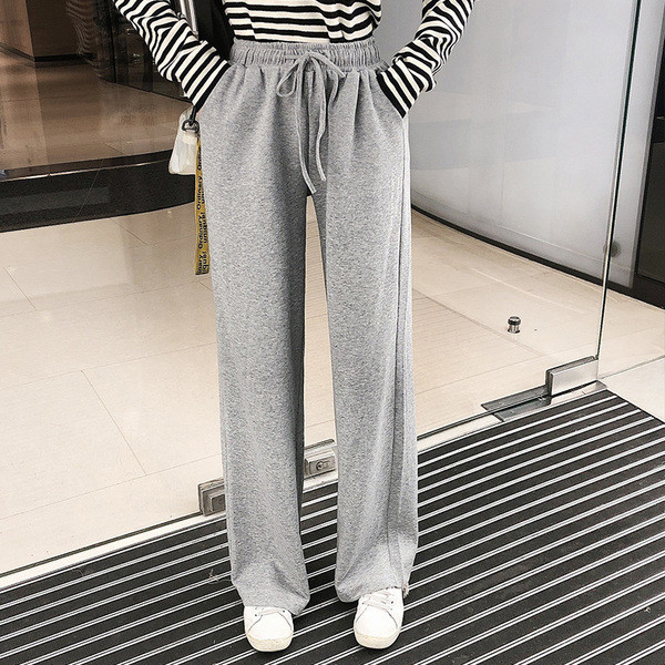 Női alkalmi sportnadrág két színben gumírozott derékkal