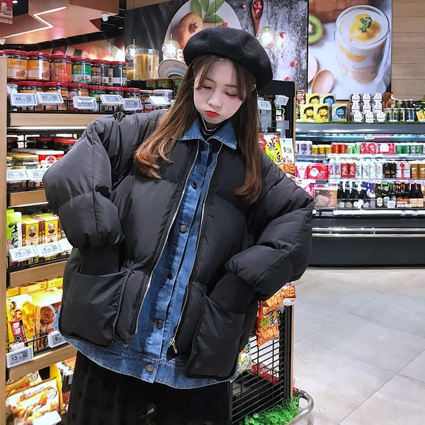 Geaca lata dama cu fermoar in doua culori alb si negru