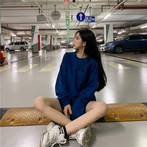 Bluza lunga de dama in trei culori cu decolteu oval