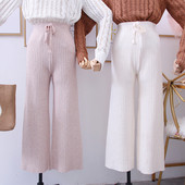 Нов модел дамски панталон с висока талия и връзки в няколко цвята