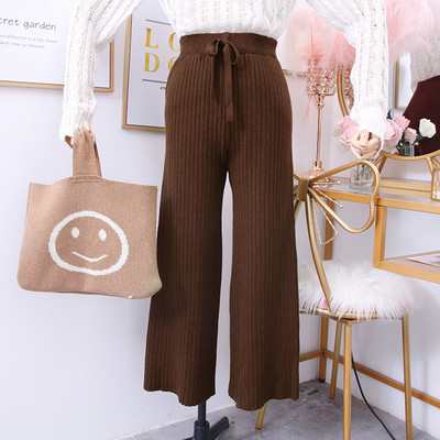 Нов модел дамски панталон с висока талия и връзки в няколко цвята