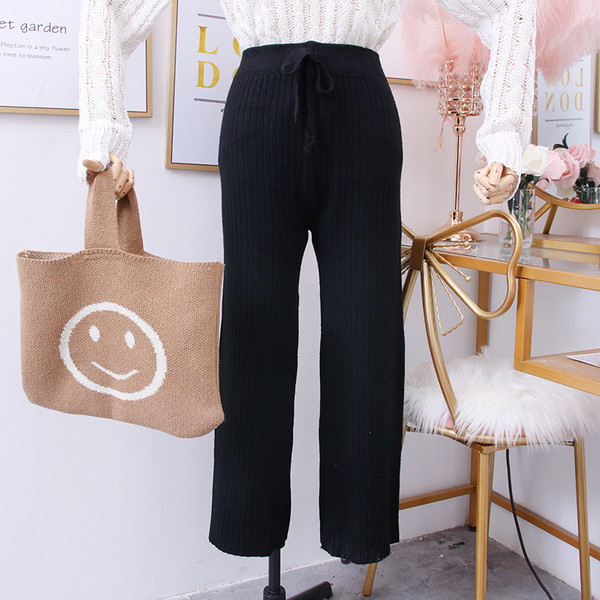 Нов модел дамски панталон с висока талия и връзки в няколко цвята