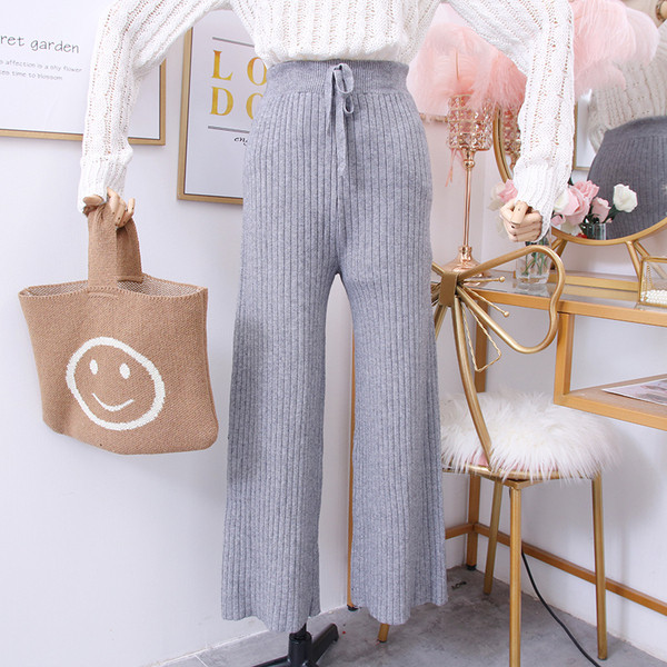 Нов модел дамски панталон с висока талия и връзки в няколко цвята