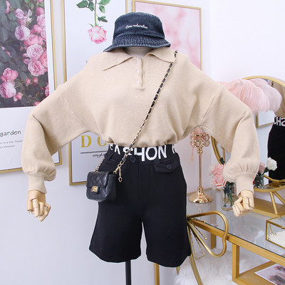 Pulover de dama model nou, cu guler si nasturi clasici