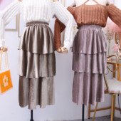 Γυναικεία βελούδηνη φούστα σε διάφορα χρώματα