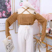 Model nou de pulover de dama cu umerii goi - mai multe culori