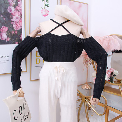 Model nou de pulover de dama cu umerii goi - mai multe culori