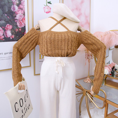 Model nou de pulover de dama cu umerii goi - mai multe culori