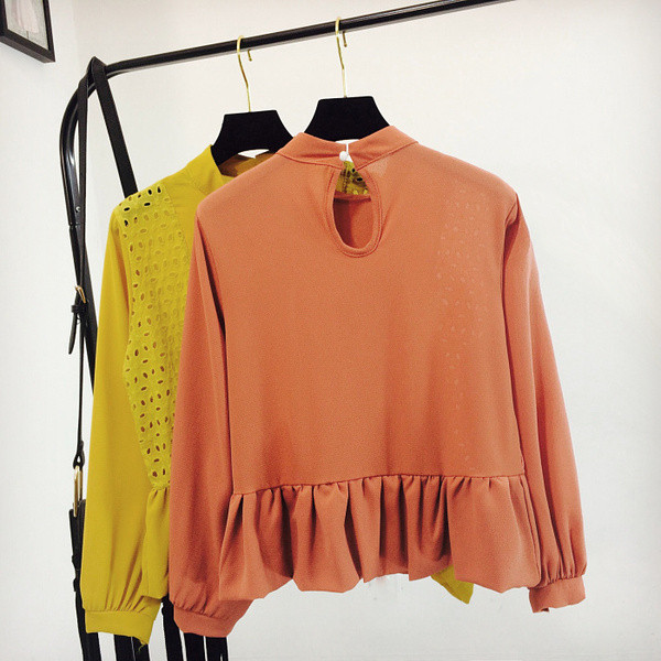 Bluza de dama cu decolteu rotund in doua culori