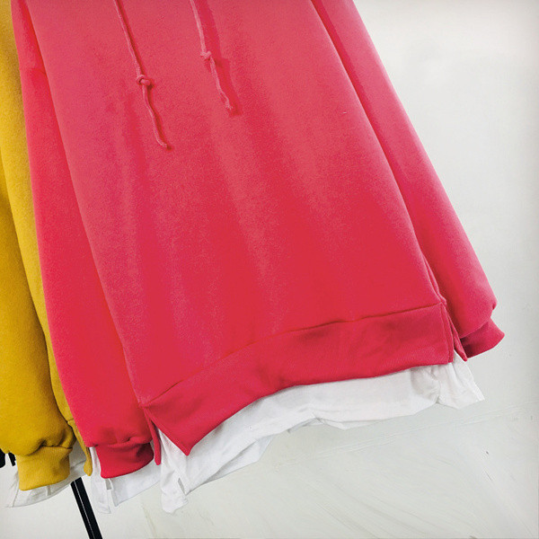 Γυναικεία αθλητική-casual μπλούζα με κουκούλα σε δύο χρώματα