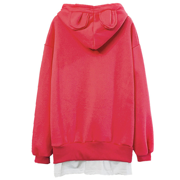 Γυναικεία αθλητική-casual μπλούζα με κουκούλα σε δύο χρώματα