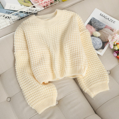 Γυναικείο casual πουλόβερ με οβάλ ντεκολτέ σε πέντε χρώματα