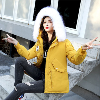 Χειμερινό  γυναικέιο μπουφάν με κουκούλα σε τέσσερα χρώματα