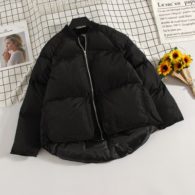 Női alkalmi kabát ovális nyakkivágással és cipzárral, három színben