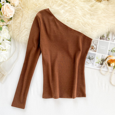 Bluza casual dama cu o maneca in mai multe culori