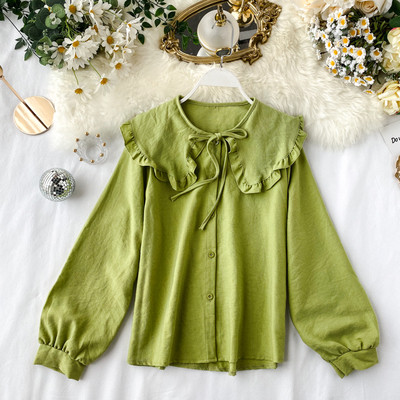 Cămașă modernă de damă cu nasturi în mai multe culori