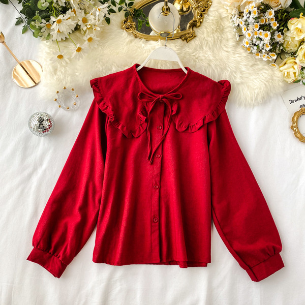 Cămașă modernă de damă cu nasturi în mai multe culori