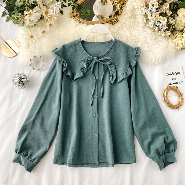 Cămașă modernă de damă cu nasturi în mai multe culori