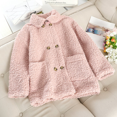 Късо дамско палто с джобове в пет цвята