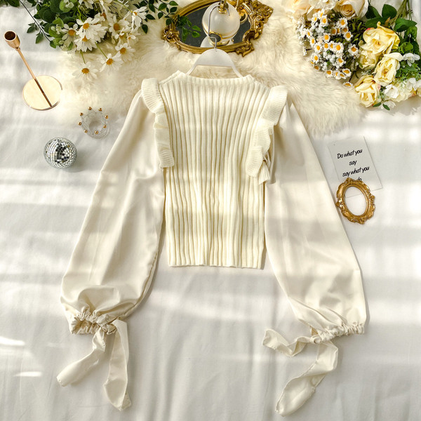 Γυναικείο πουλόβερμε στρογγυλό λαιμόκοψη σε διαφορετικά χρώματα