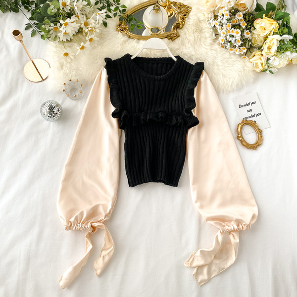 Γυναικείο πουλόβερμε στρογγυλό λαιμόκοψη σε διαφορετικά χρώματα