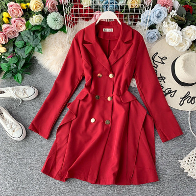 Új modell női kabát szabású modell különböző színekben gombokkal