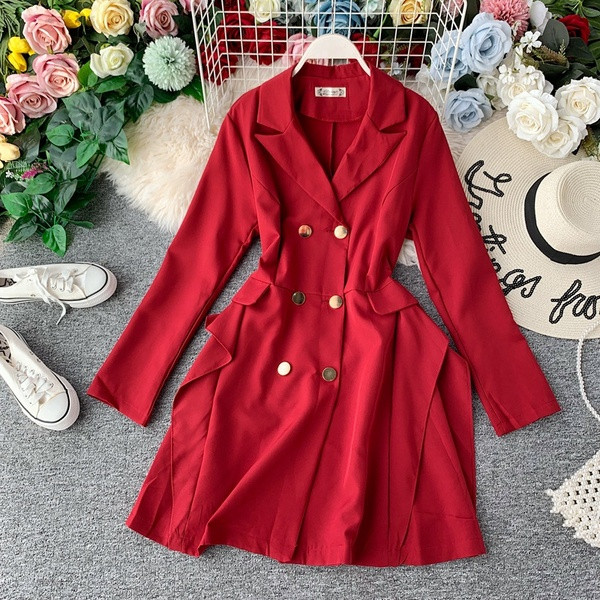 Új modell női kabát szabású modell különböző színekben gombokkal