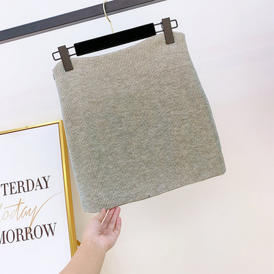 Μοντέρνα γυναικεία φούστα με πέτρες σε τρία χρώματα